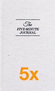 5 x The Five Minute Journal (Pakettihinta)